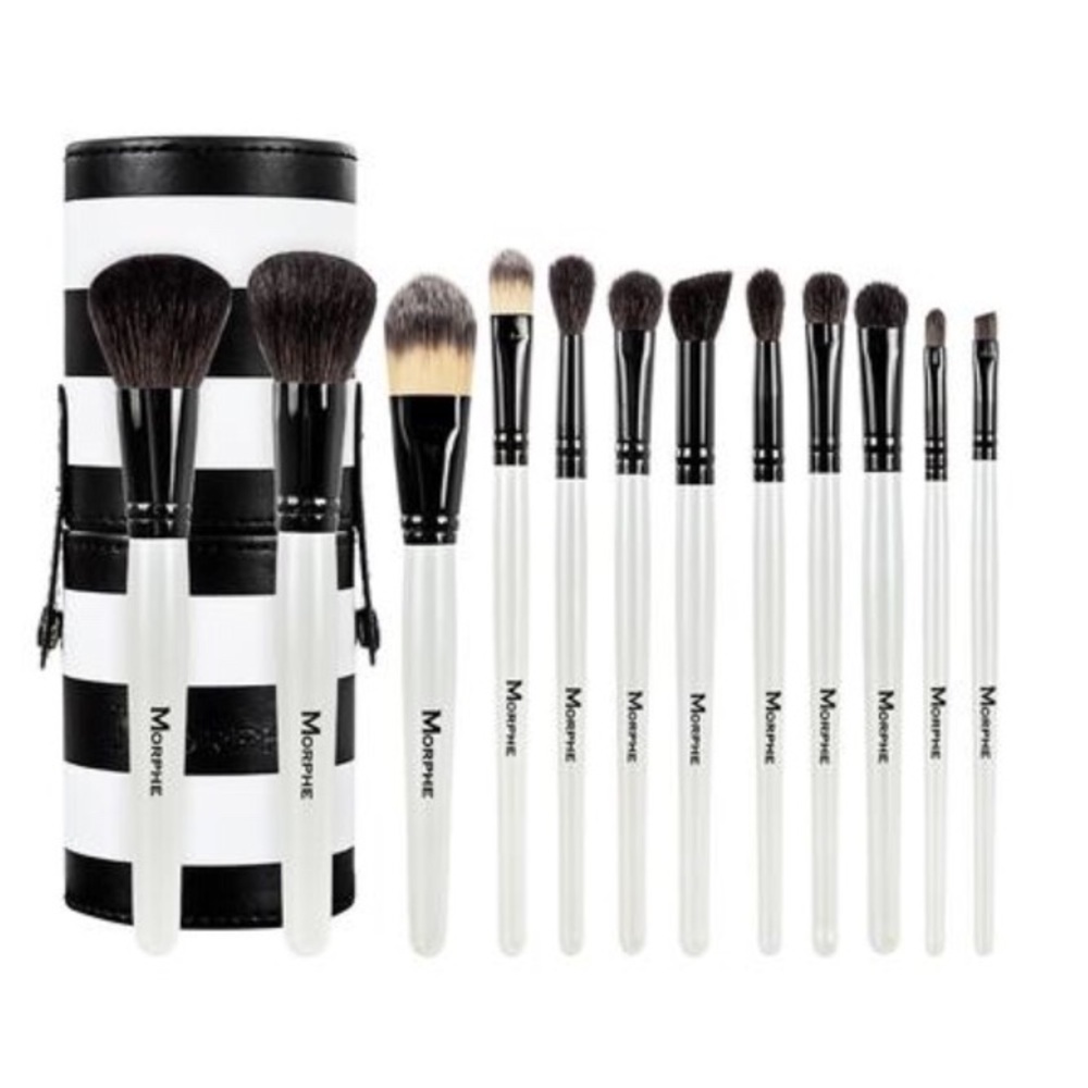 MORPHE Black and White 12 Piece Brush Set